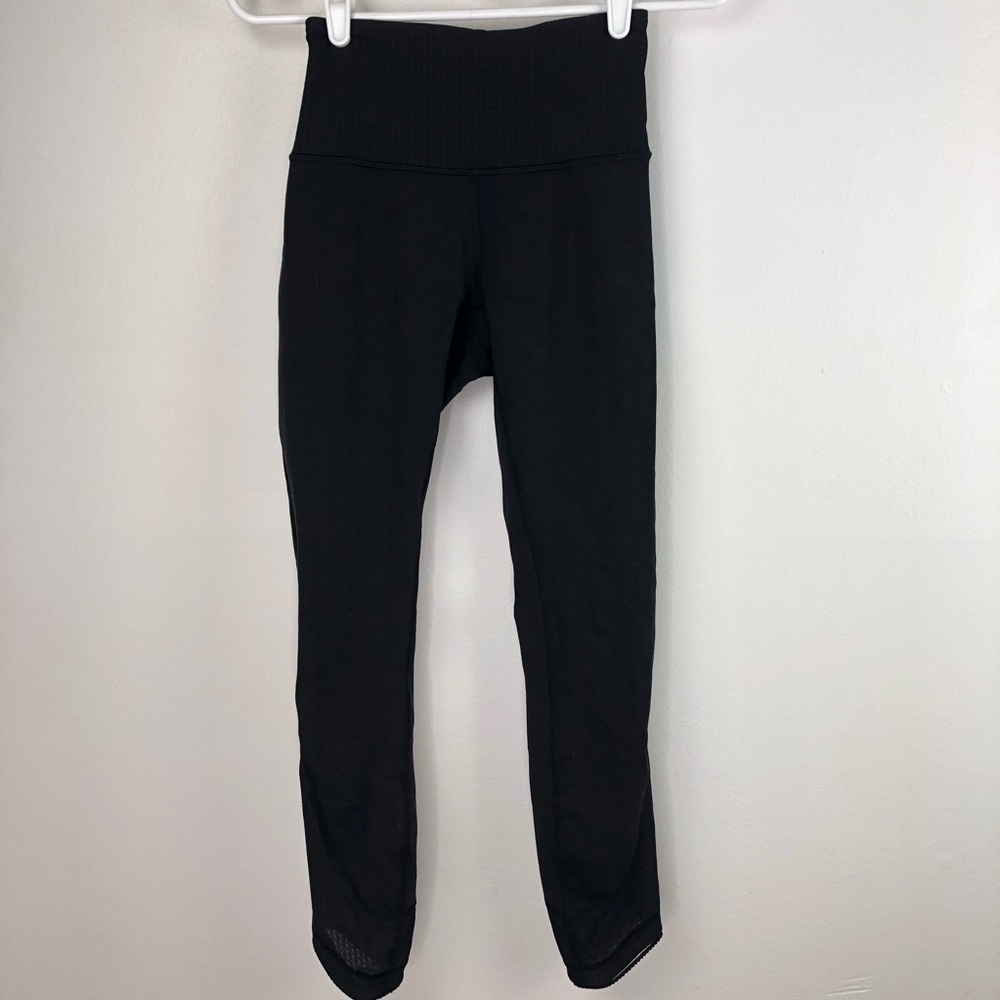 Lululemon Rare Train Times Hidden Logo Mesh Black  Size 4